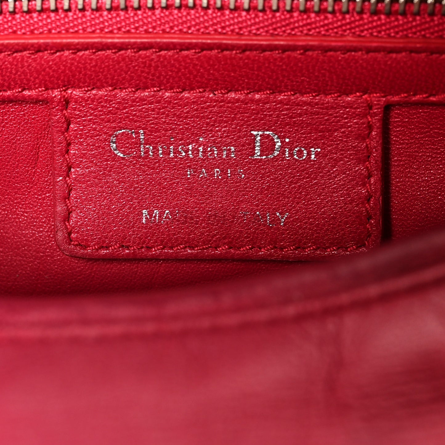 Lambskin Cannage Medium Pearl Lady Dior Dark Pink