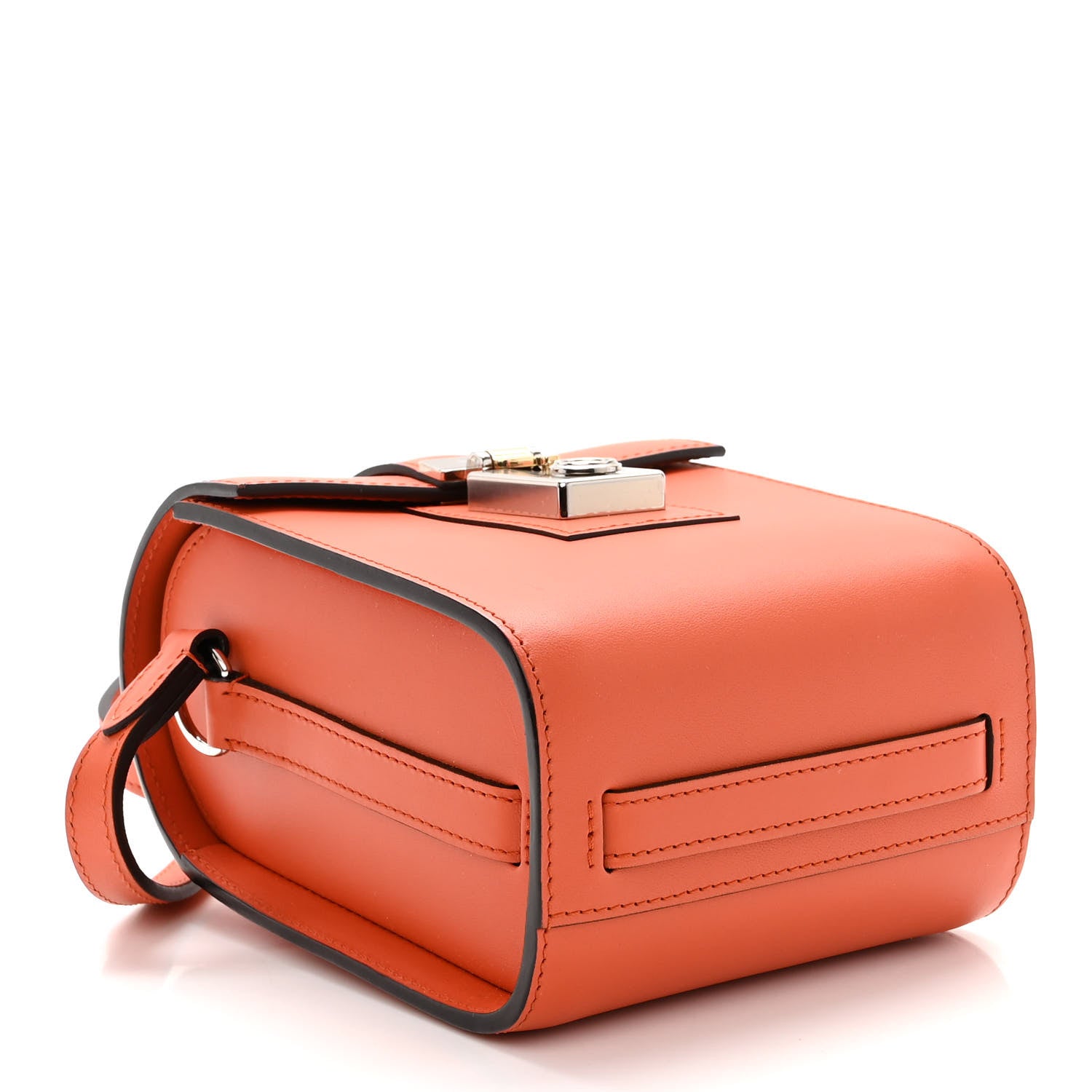 Moynat Box Calfskin Cabotine Orange 4 of 9
