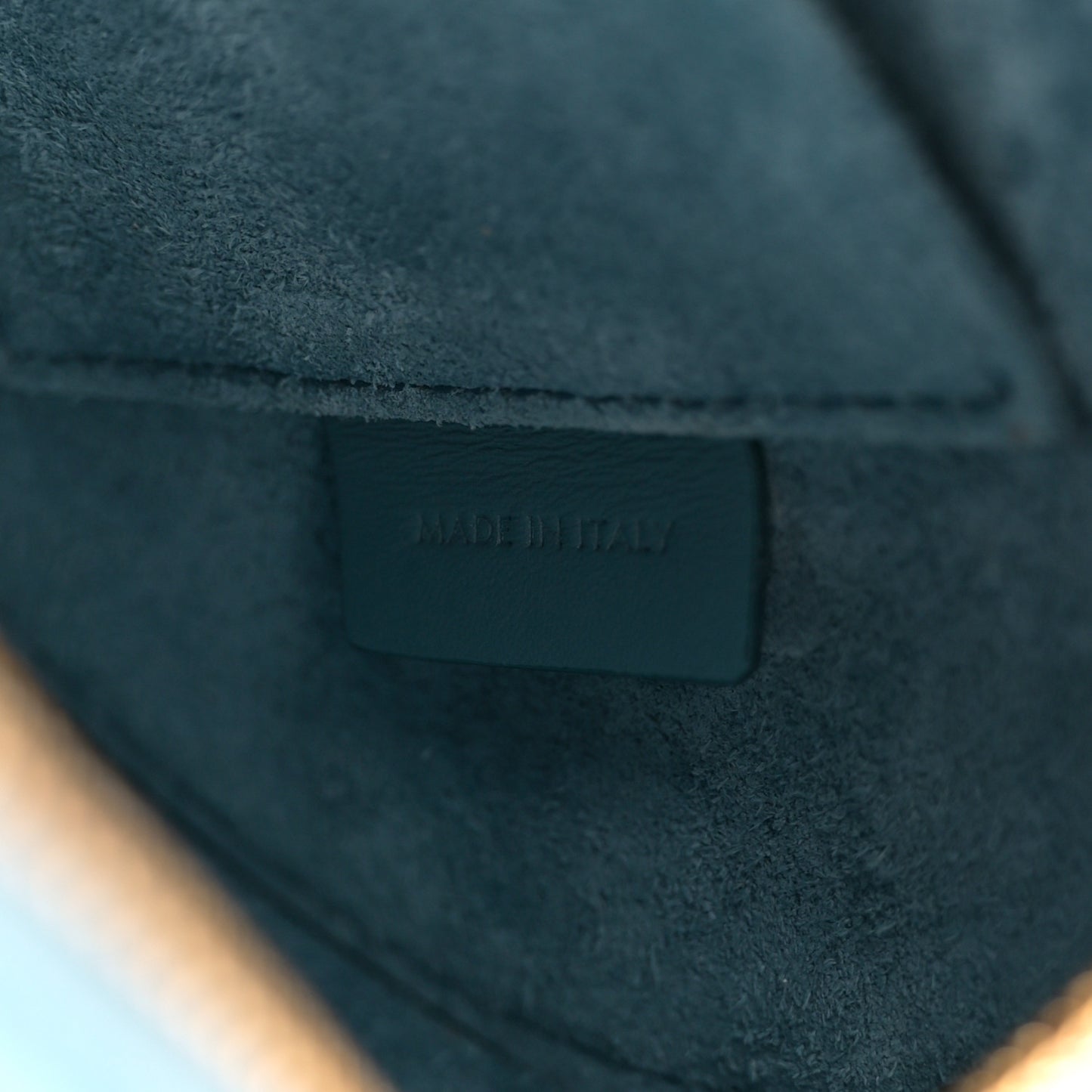 Smooth Calfskin Cuir Triomphe Oval Bag Denim