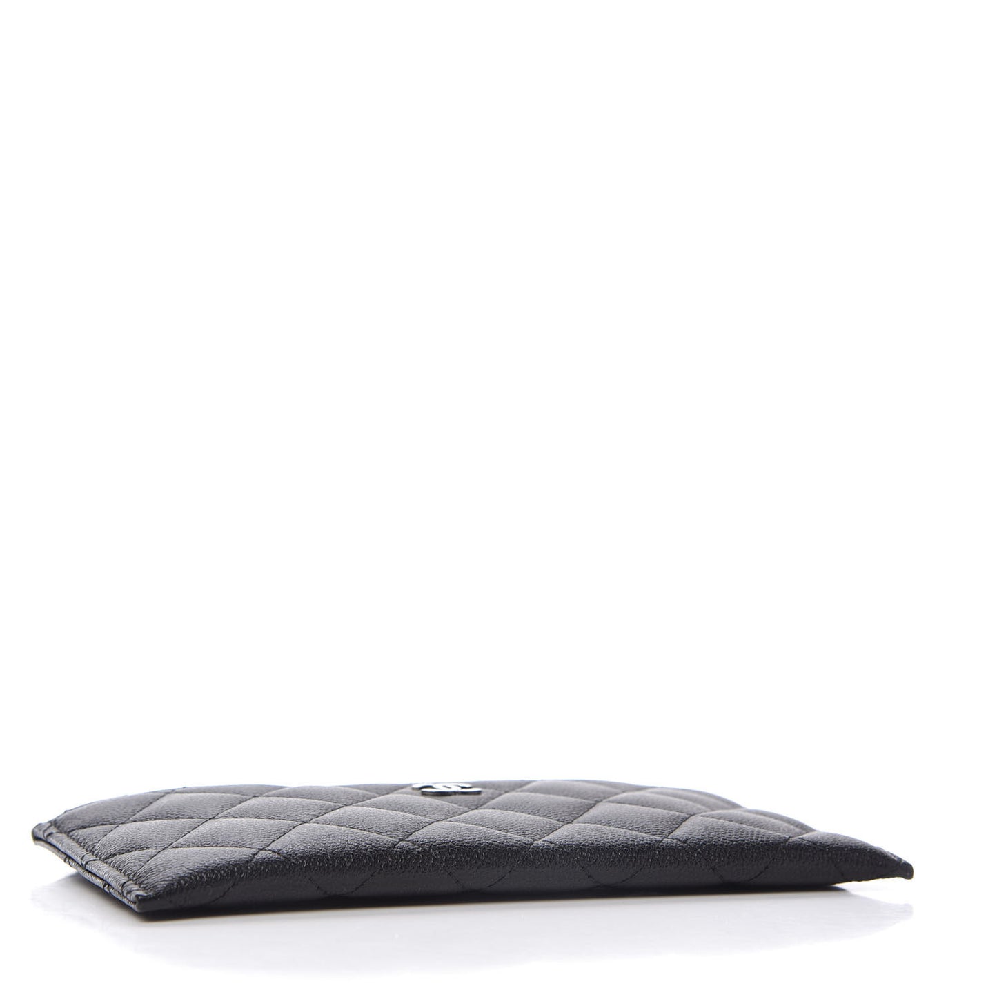 Caviar Quilted Classic Zip Pouch Black