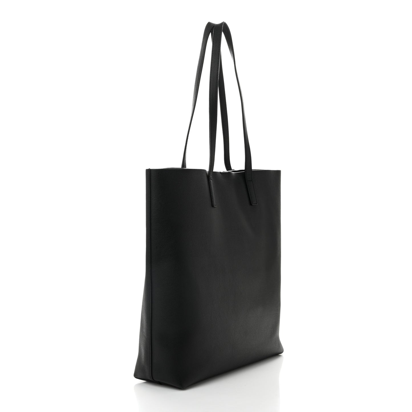 Calfskin North-South Shopping Tote Black