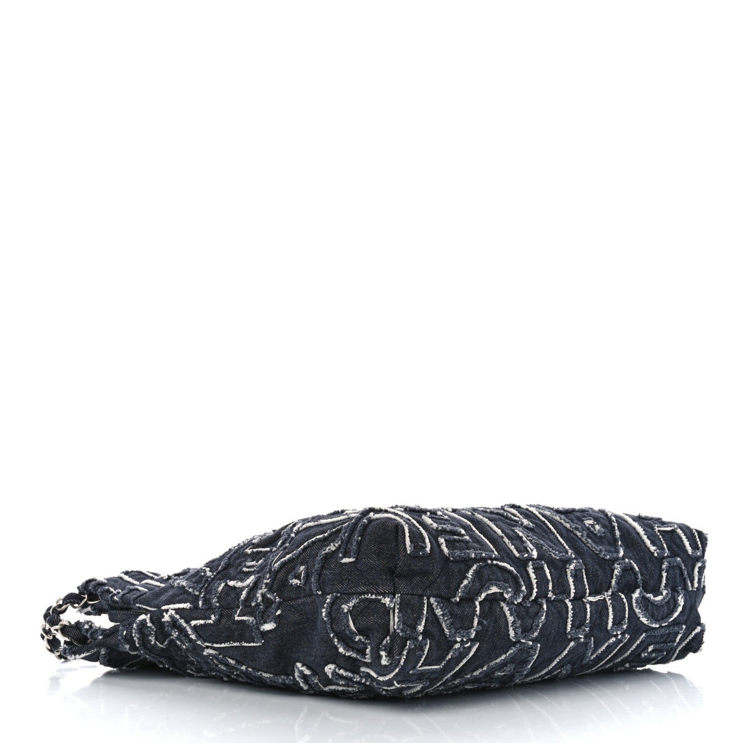 Denim Patchwork Quilted Chanel 22 Black