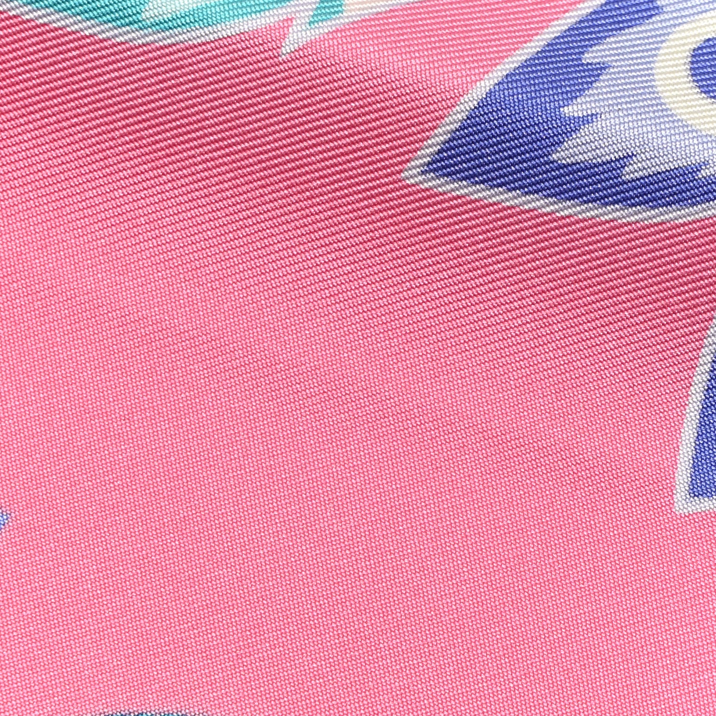 Silk Twill Duo Cosmique Scarf 90 Rose Pale Bleu Orange