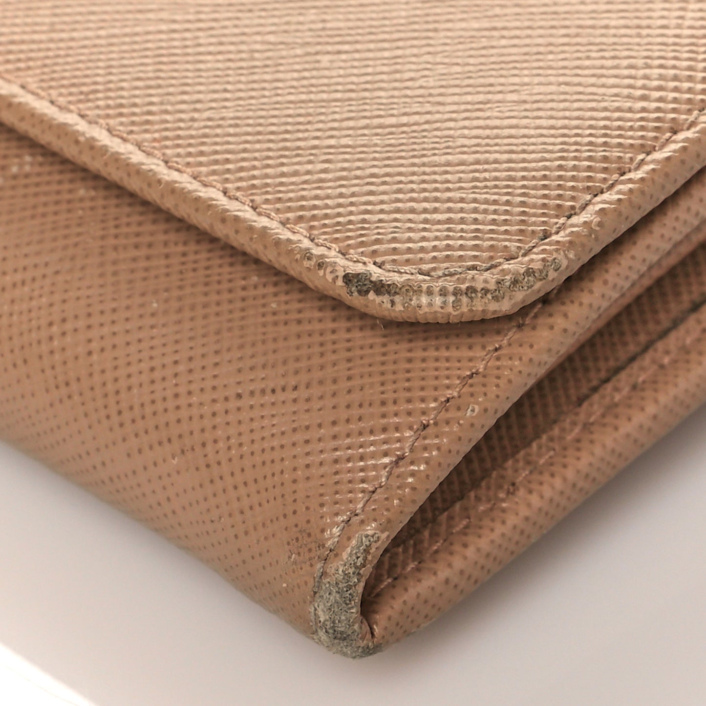 Saffiano Metal Continental Flap Wallet Cammeo
