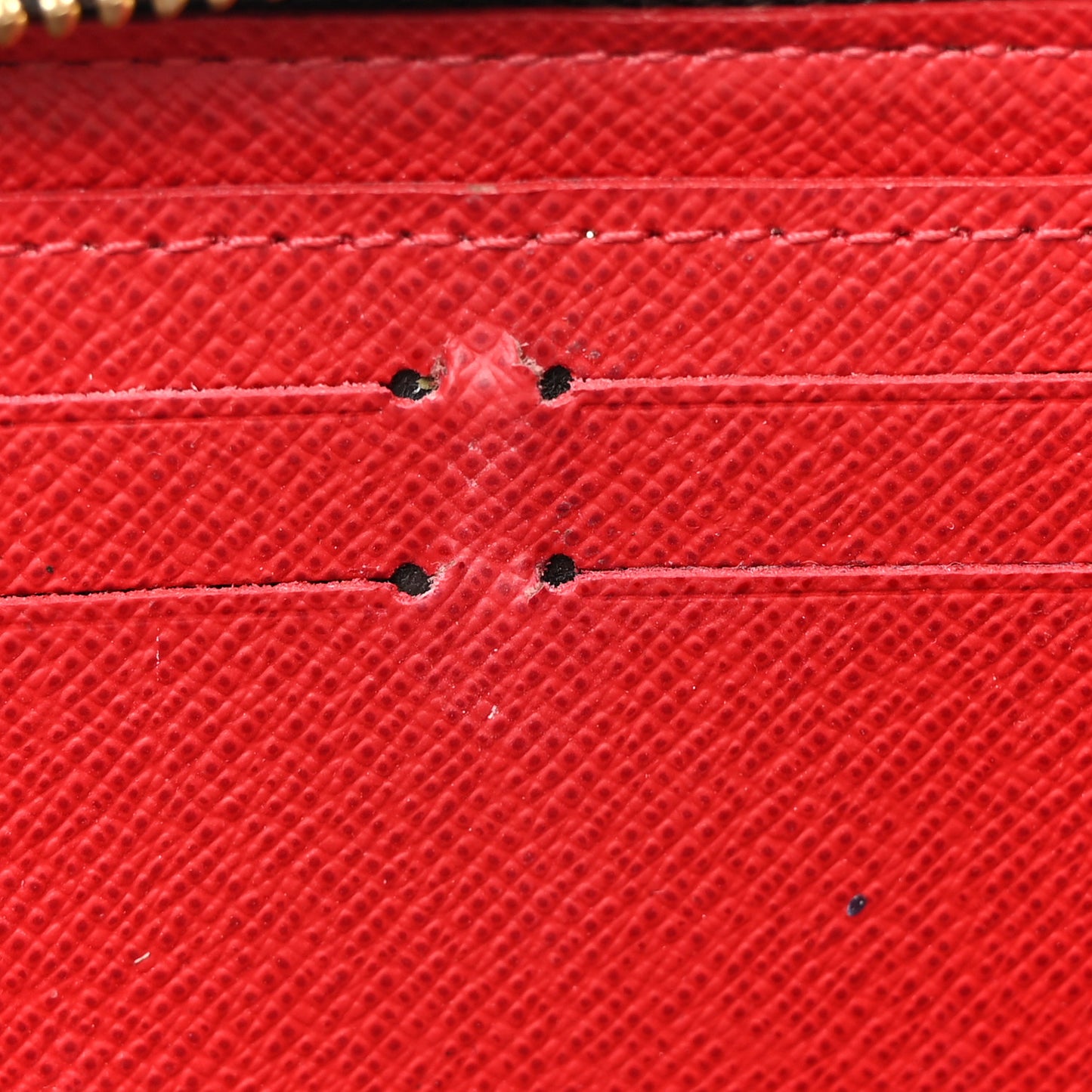 Damier Ebene Clemence Wallet Cherry