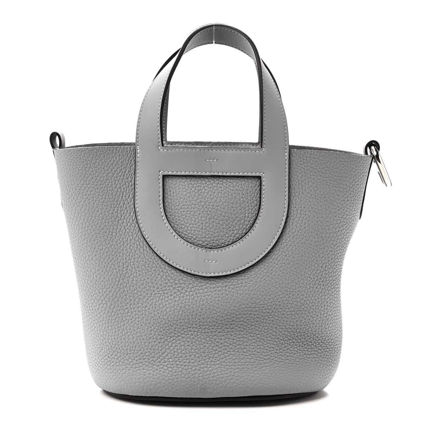 Hermes Taurillon Clemence Swift In-The-Loop 18 Bag Gris Pantin