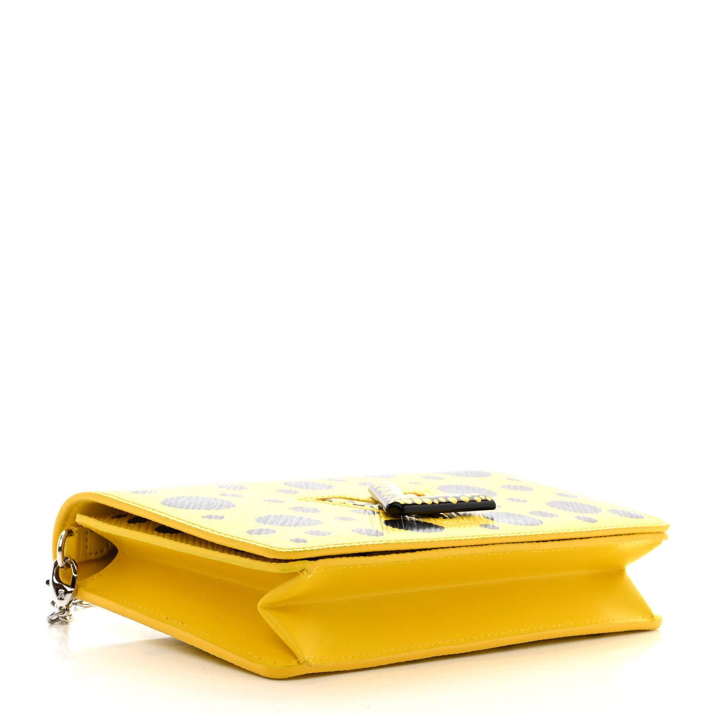 LV x YK Epi Infinity Dots Twist Belt Chain Wallet Yellow Black