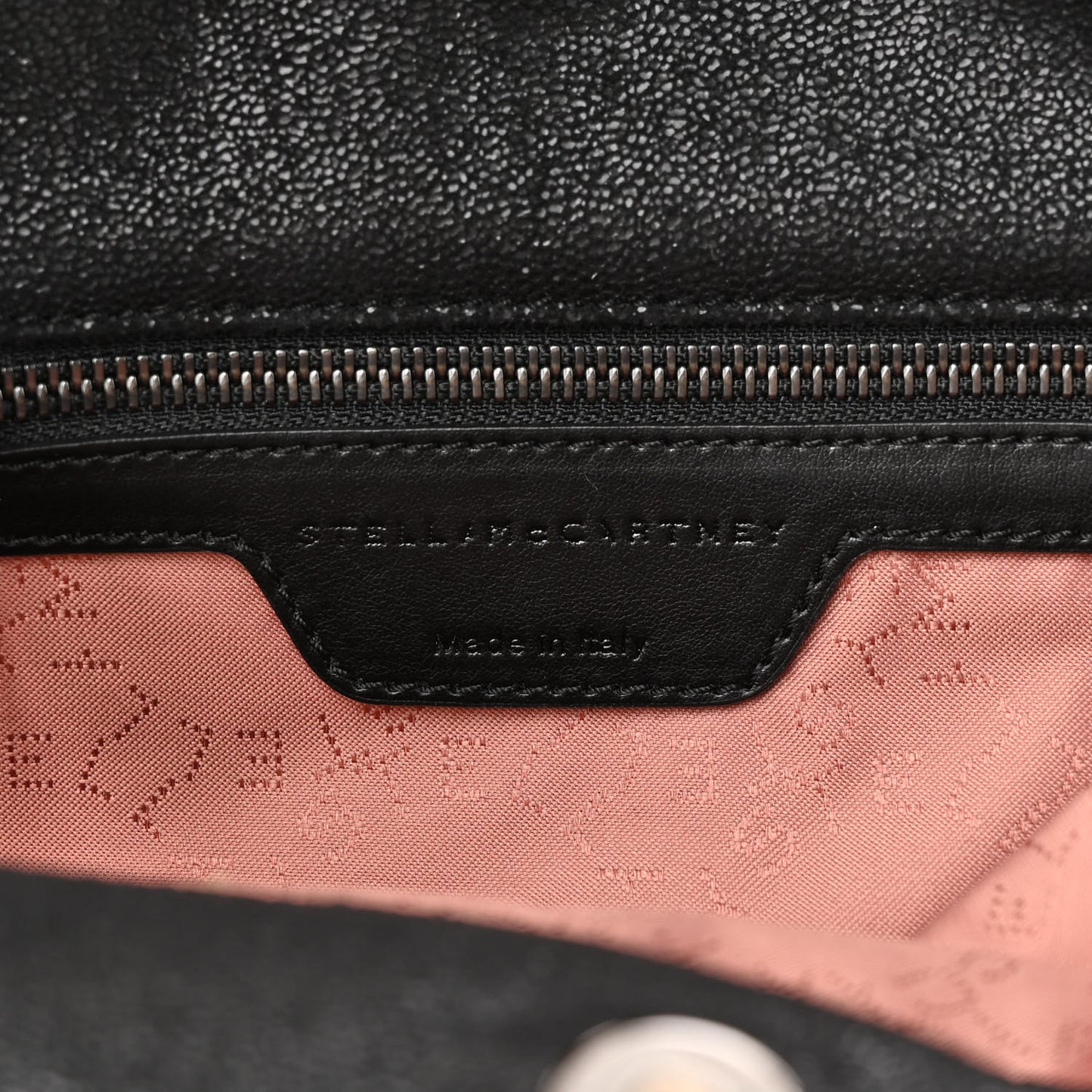 Shaggy Deer Small Falabella Fold Over Tote Black