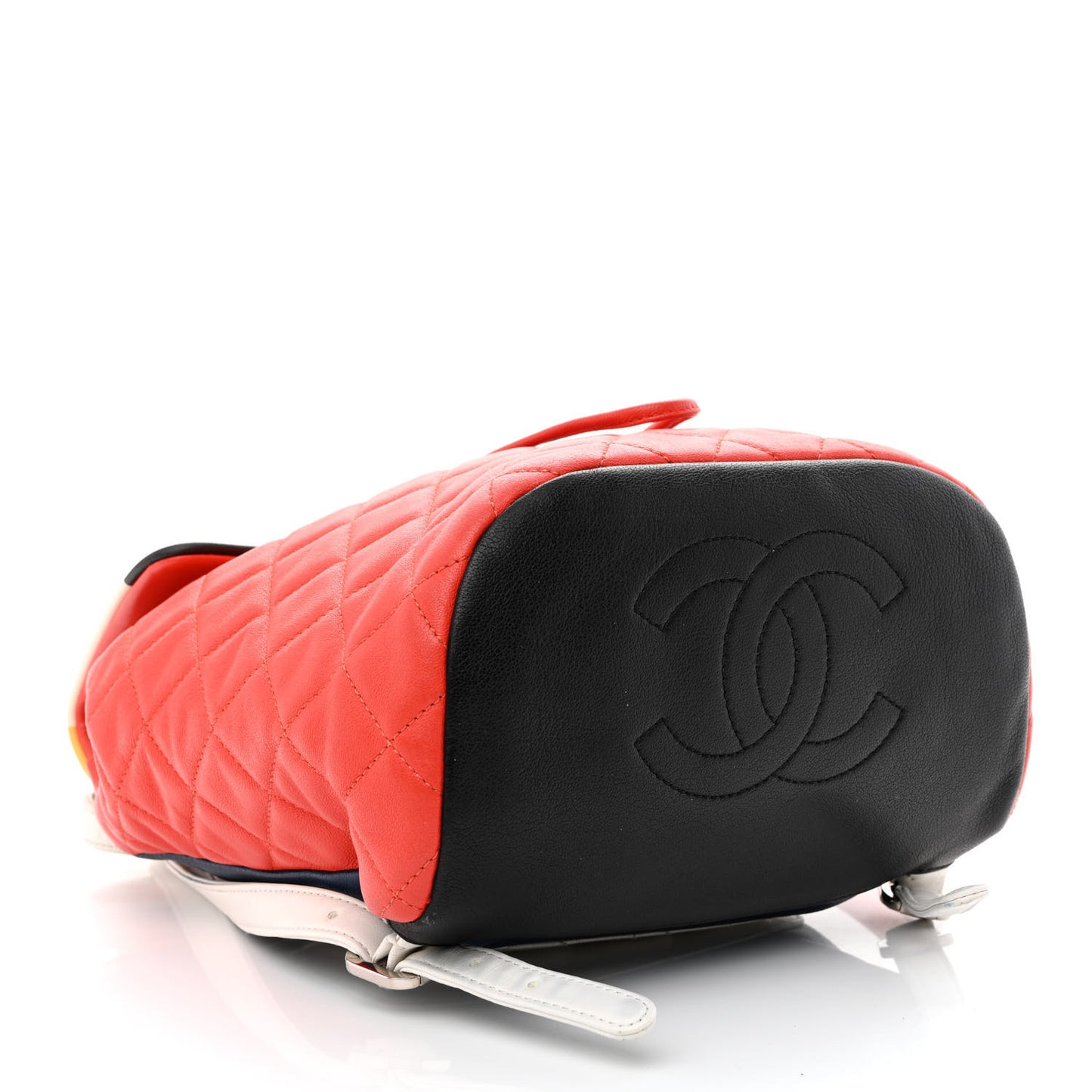 Lambskin Quilted Small Cuba Urban Spirit Backpack Orange