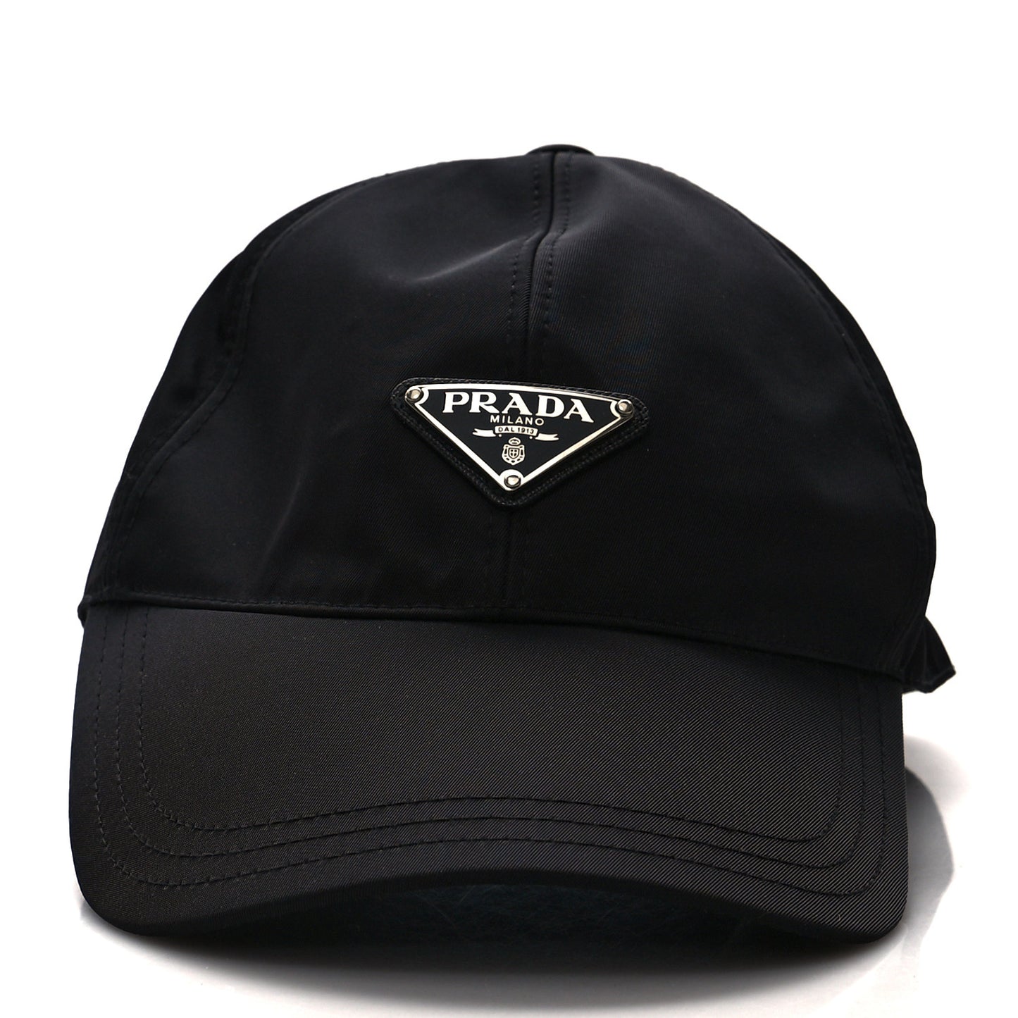Tessuto Nylon Logo Baseball Cap M Black