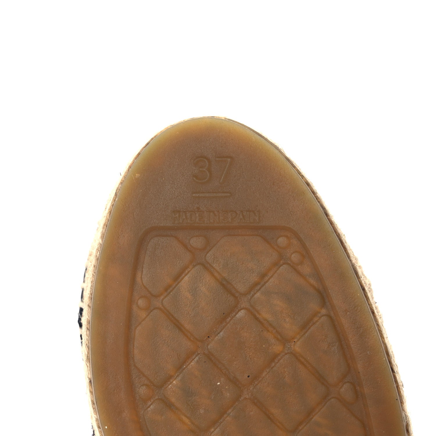 Chanel Tweed Patent Goatskin Sequin CC Espadrilles 37 Black 6 of 8