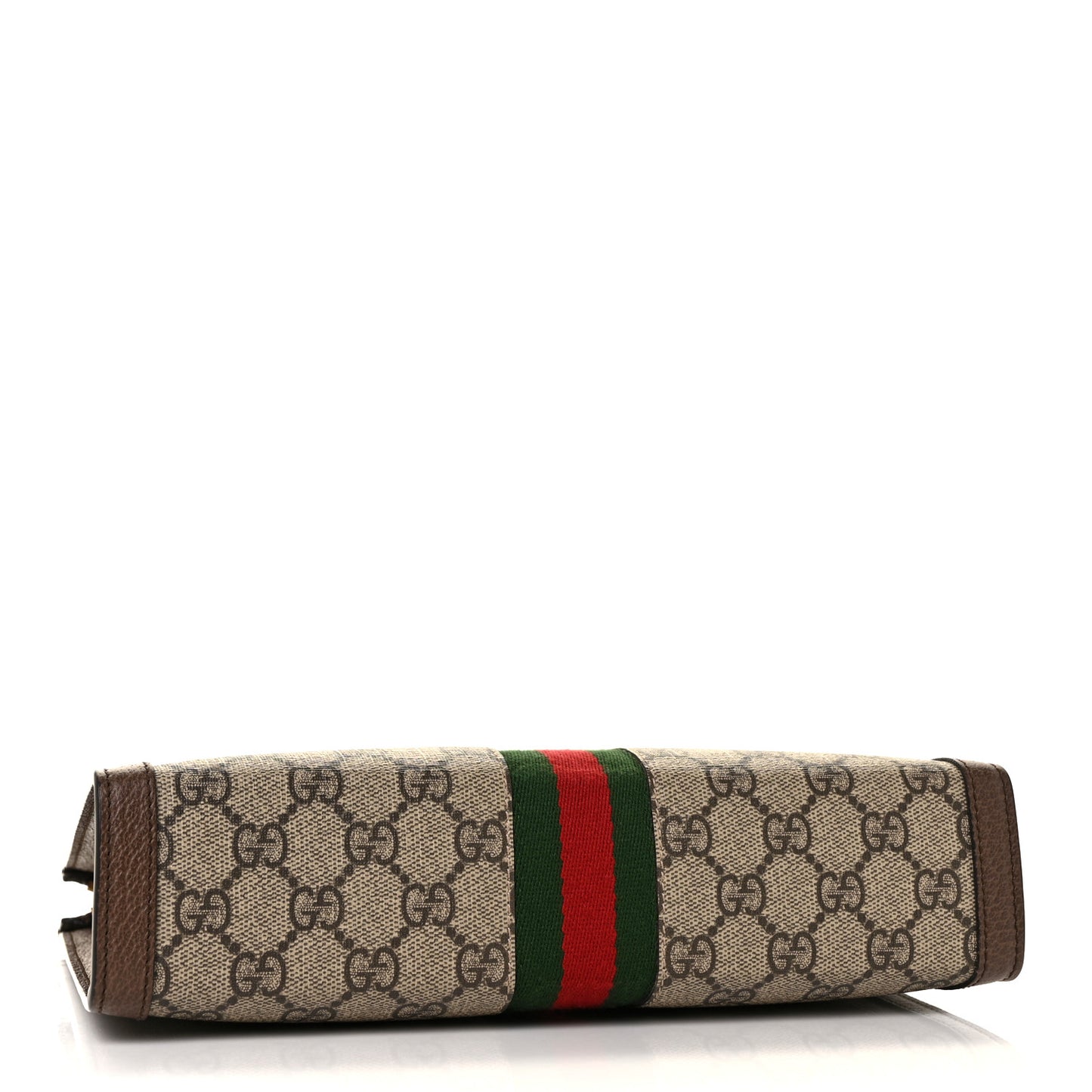 GG Supreme Monogram Web Ophidia Pouch Brown