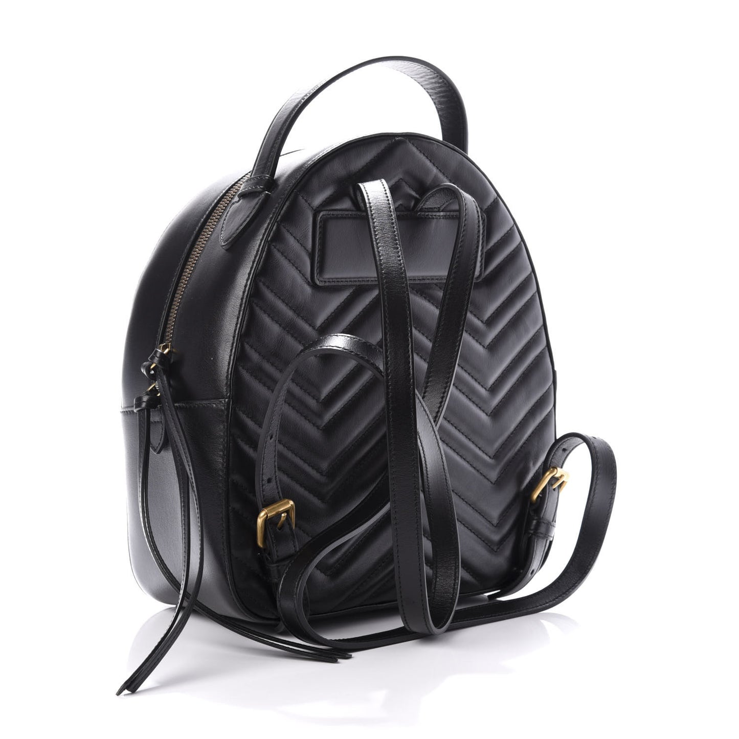 Calfskin Matelasse GG Marmont Dome Backpack Black