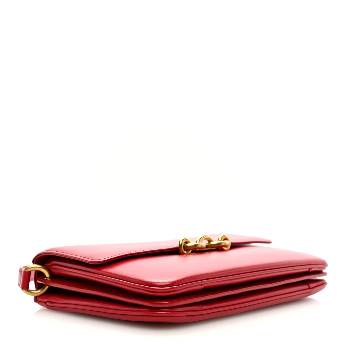 Smooth Calfskin Le Maillon Satchel Rouge Eros