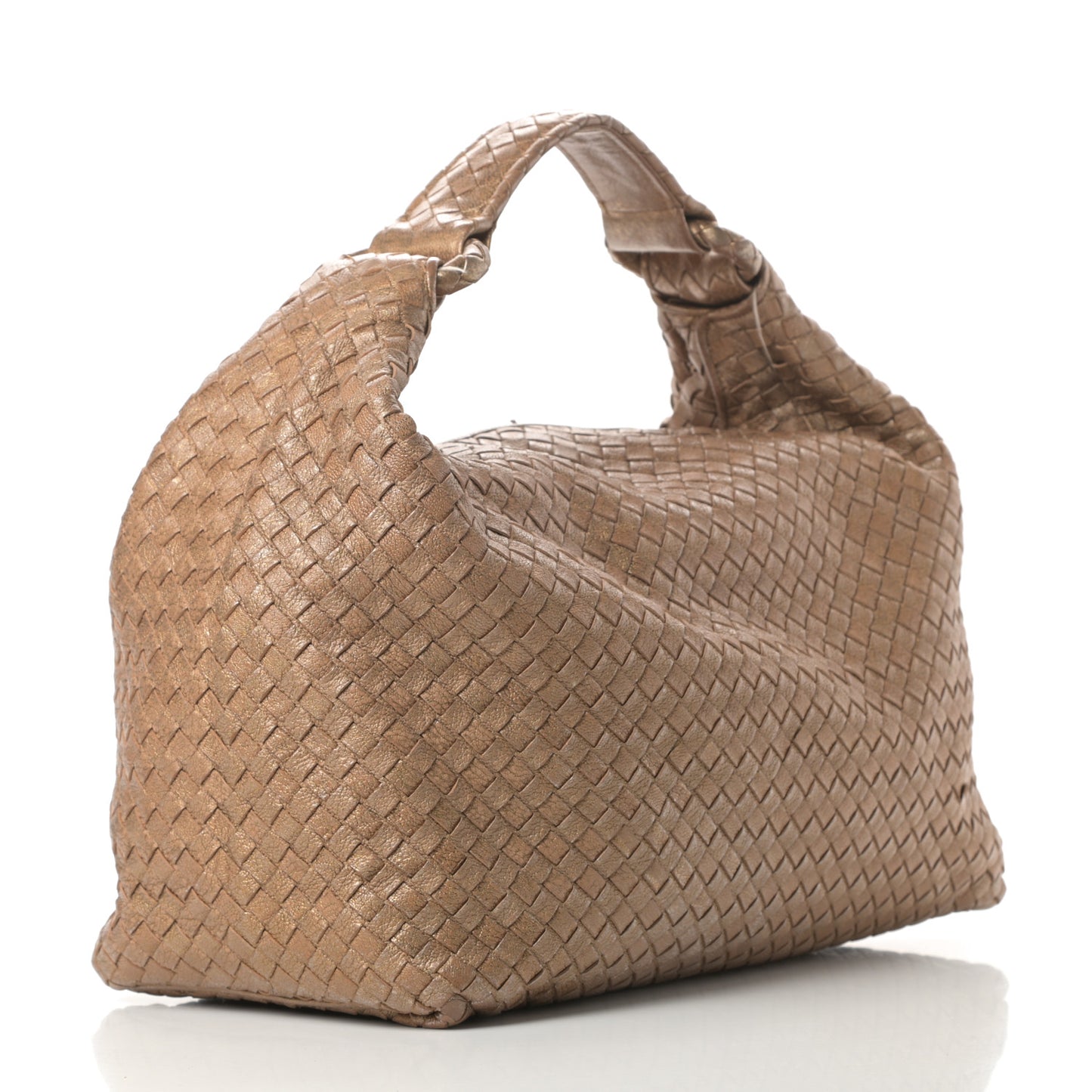 Chevre Intrecciato Sloane Hobo Ottone