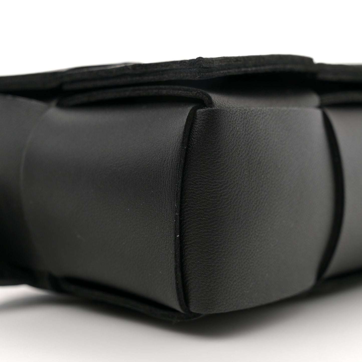 Nappa Maxi Intreccio The Belt Cassette Bag Black