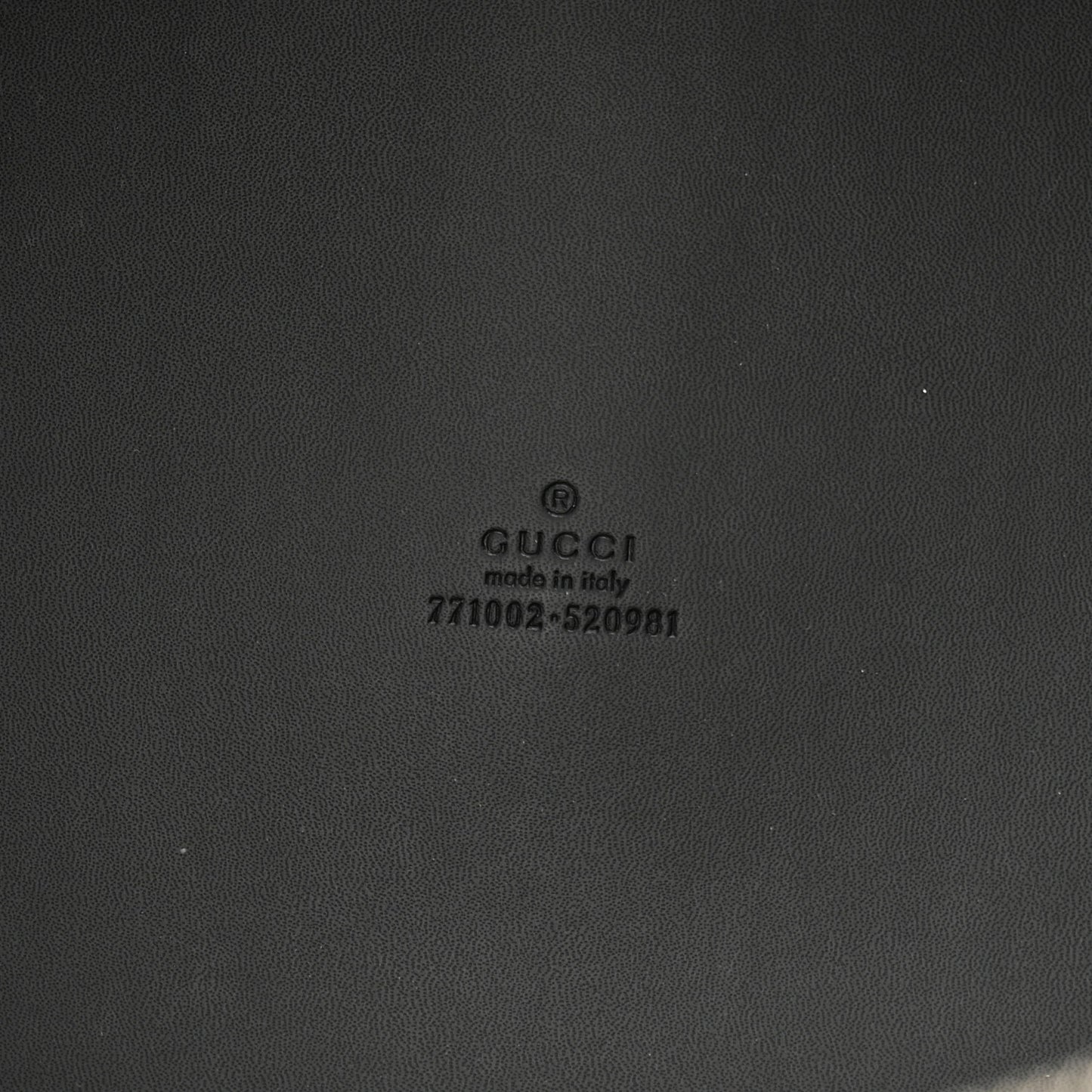 Calfskin Cut Out GG Embossed Medium Duffle Bag Black