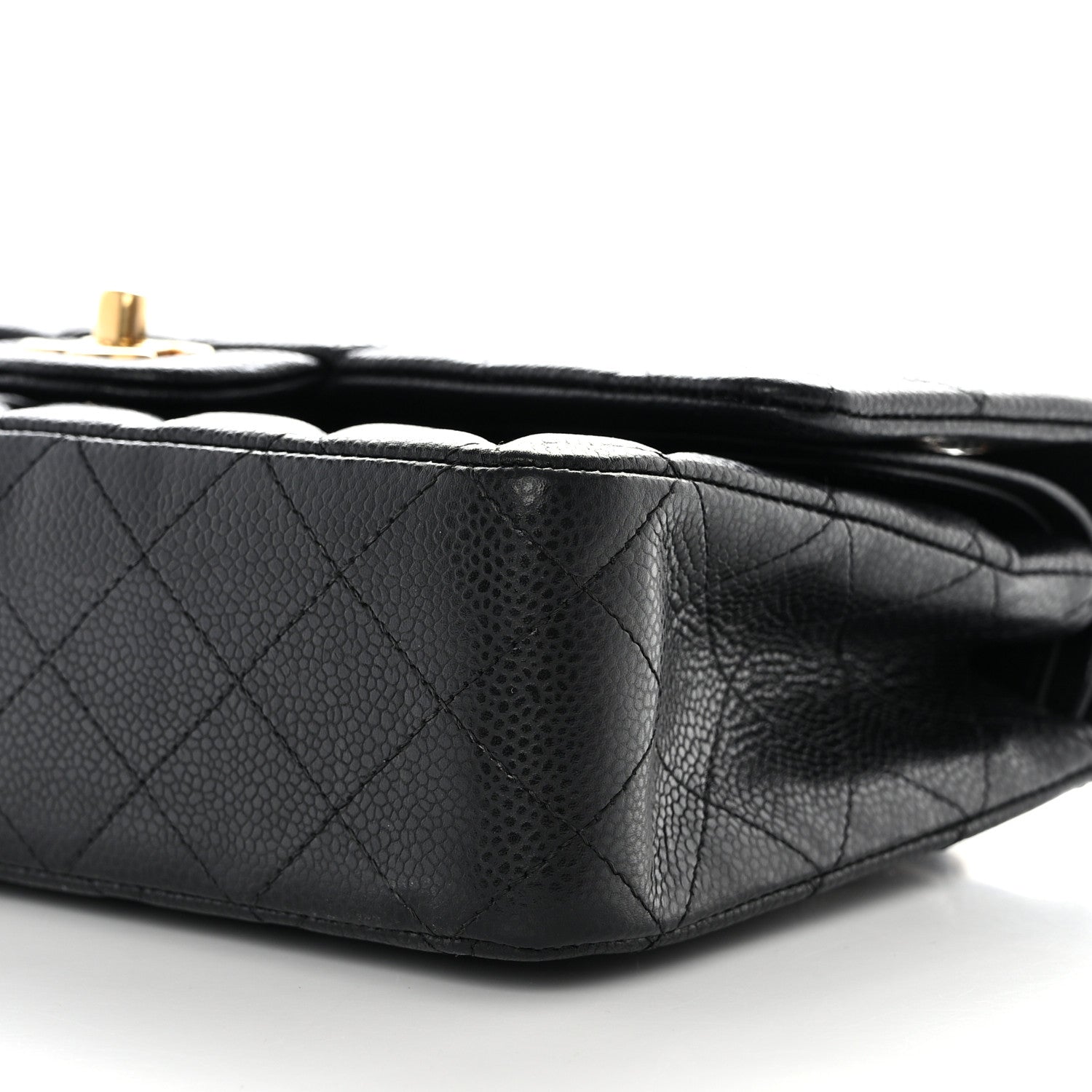 Chanel Caviar Quilted Medium Double Flap Black 10 of 11