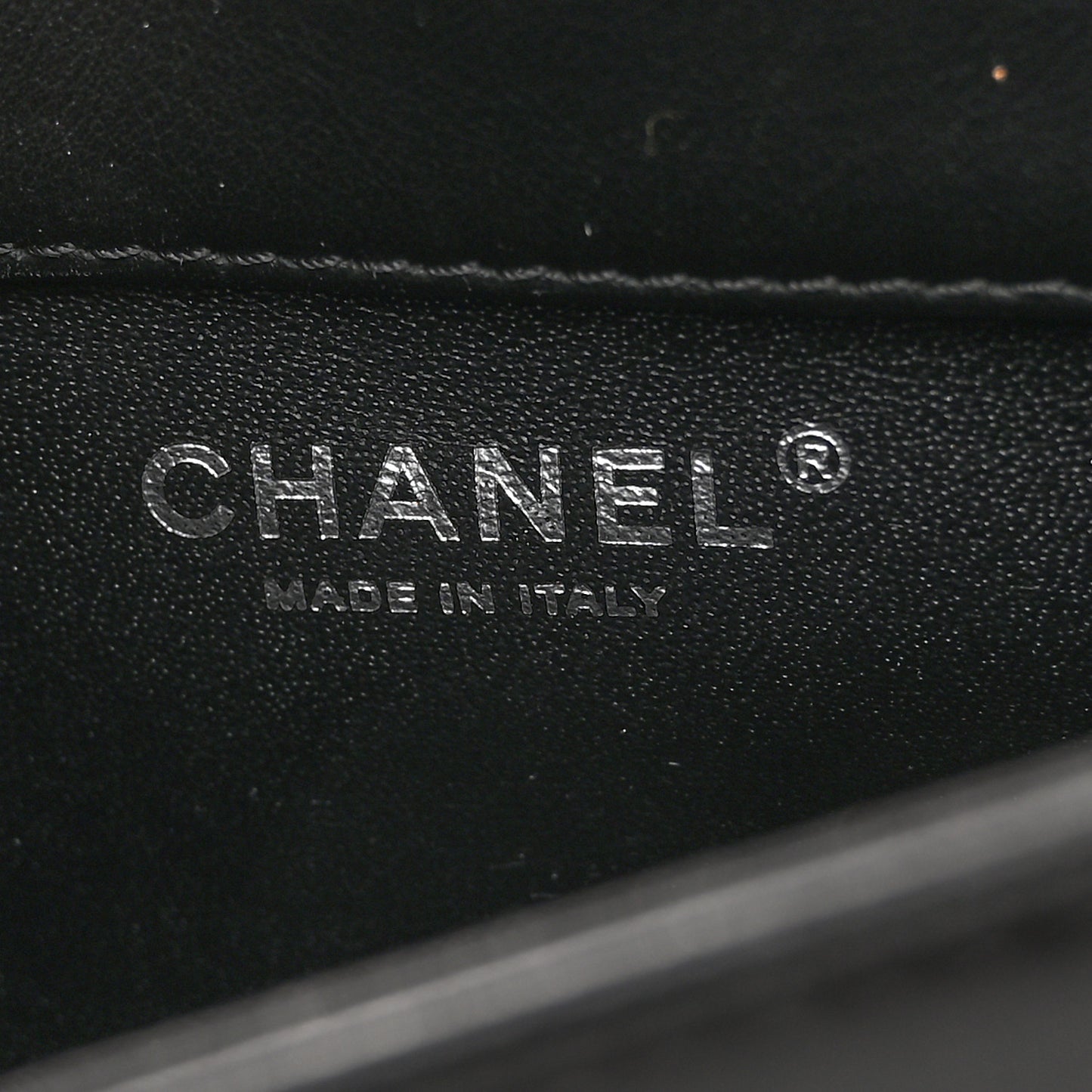 Calfskin Quilted Small Rock My Shoulder Flap Black