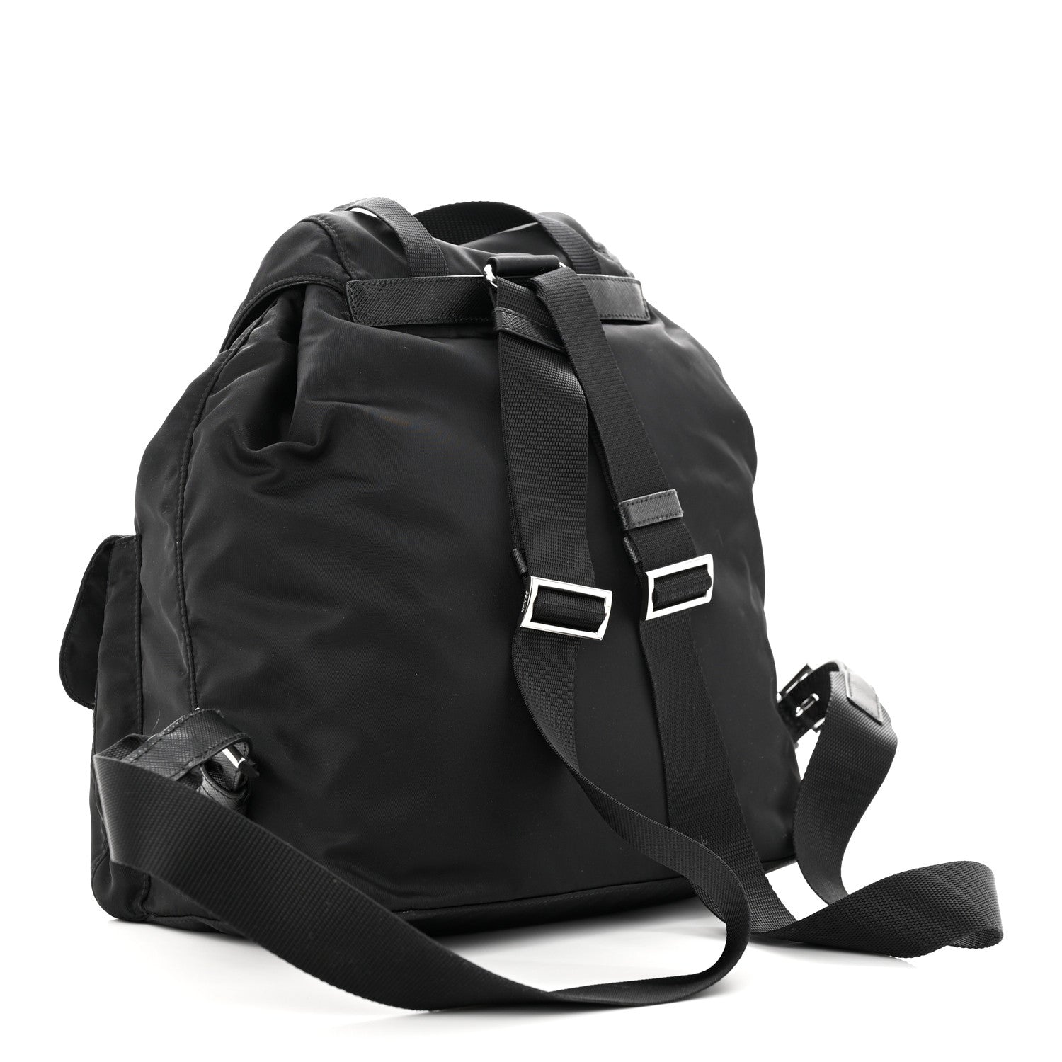 Prada Re-Nylon Saffiano Medium Backpack Black 4 of 15