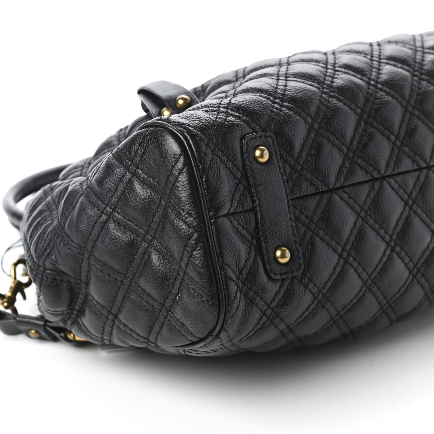 Calfskin Quilted Stam Black