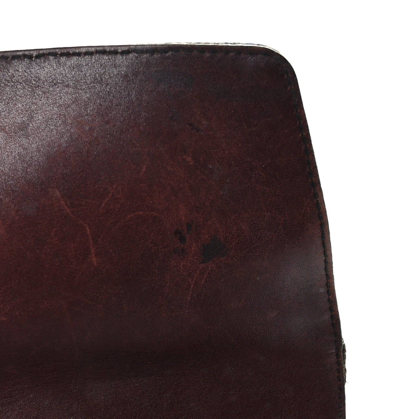 Monogram Studded Horsebit Clutch Bordeaux