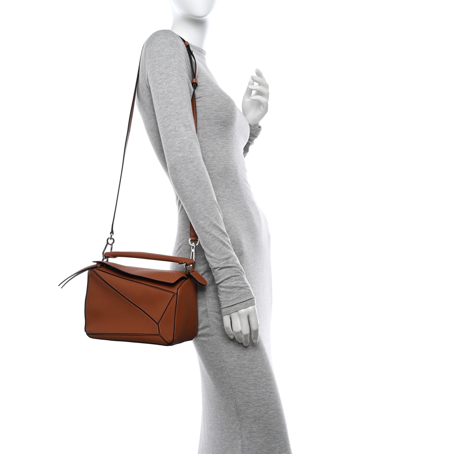 Calfskin Small Puzzle Bag Tan