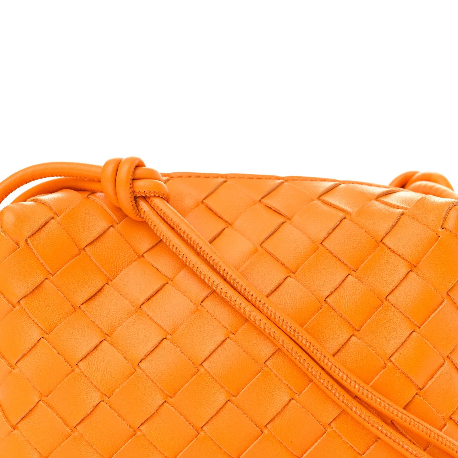 Bottega Veneta Nappa Intrecciato Mini Loop Camera Bag Tangerine 7 of 9