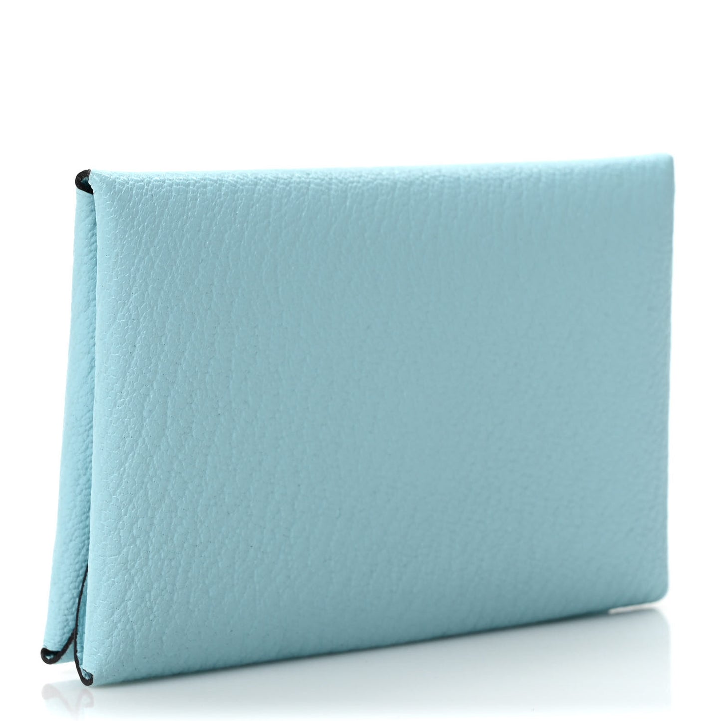 Chevre Mysore Calvi Duo Card Case Bleu Zephyr