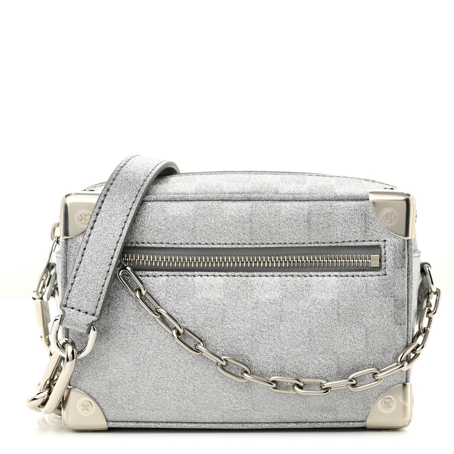Louis Vuitton Damier Glitter Mini Soft Trunk Silver 1245586