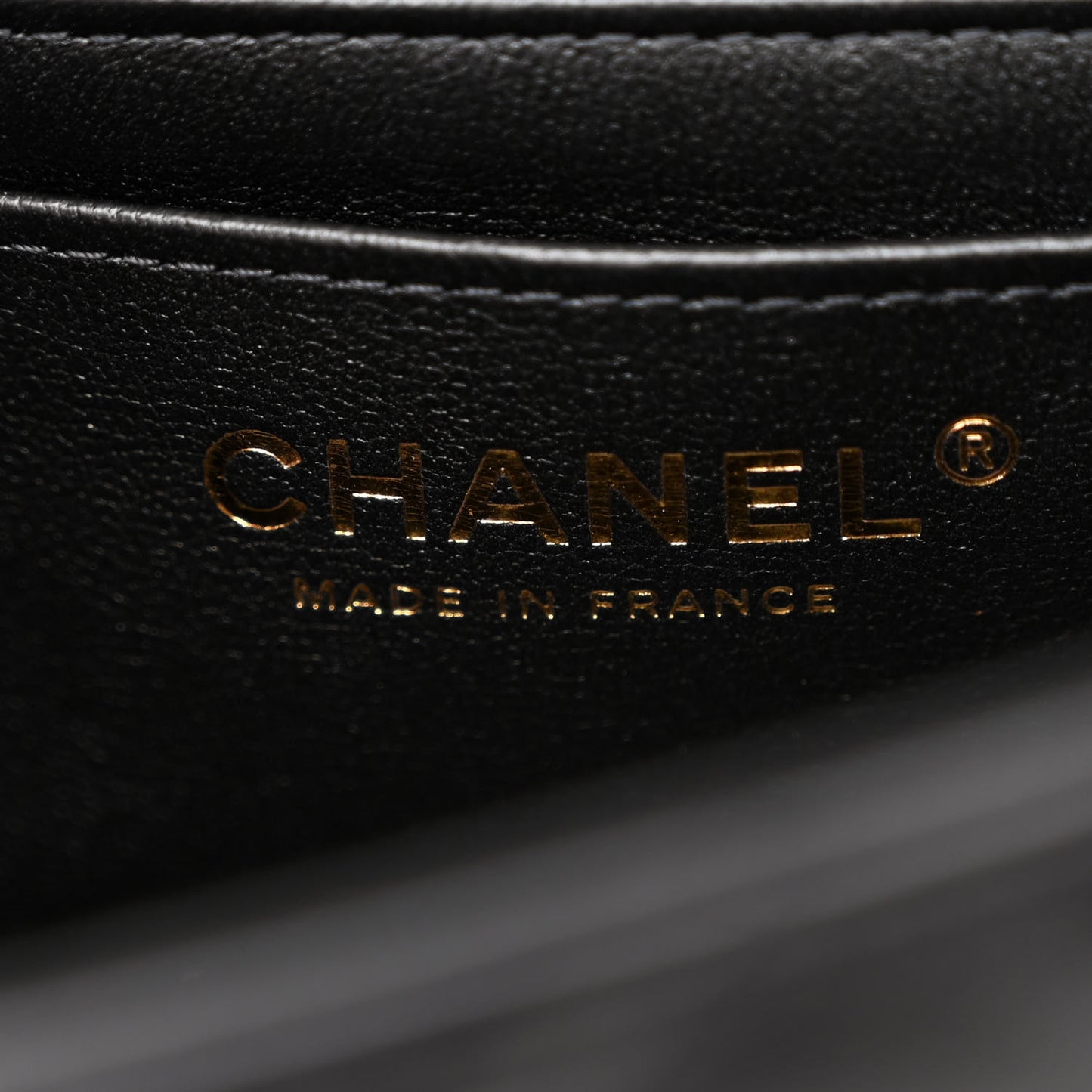 Lambskin Quilted Mini Rectangular Flap Black