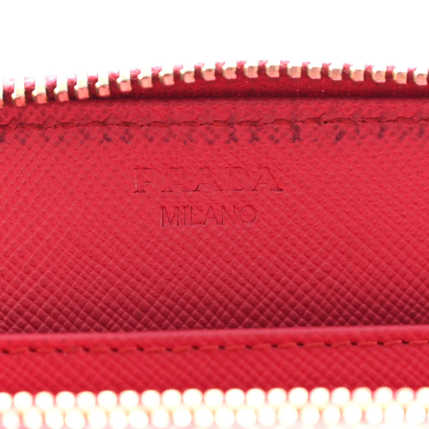 Saffiano Metal Zip Around Wallet Peonia