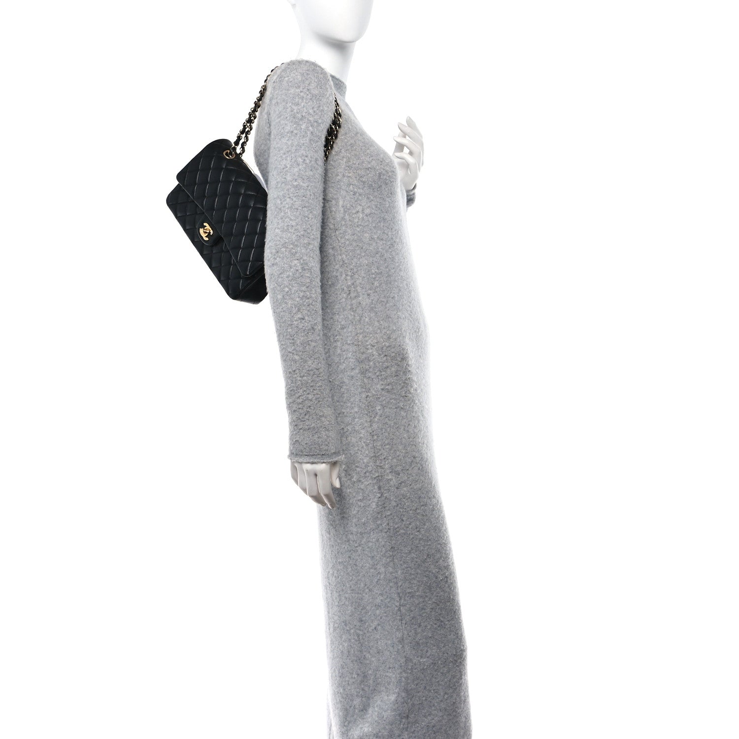 Chanel Lambskin Quilted Medium Double Flap Black 2 of 11