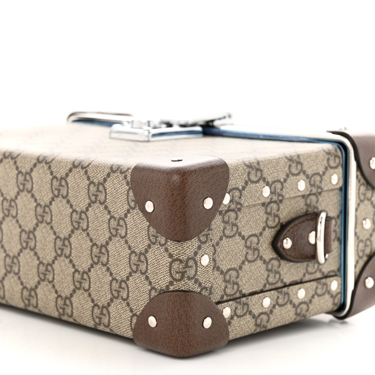 GG Supreme Monogram Globe-Trotter Beauty Case Brown