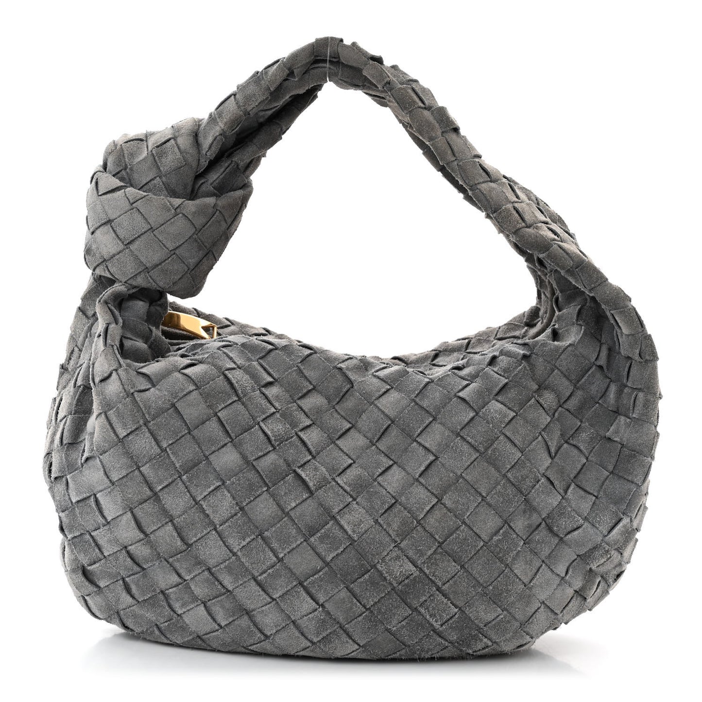 Suede Calfskin Intrecciato Teen Jodie Hobo Thunder