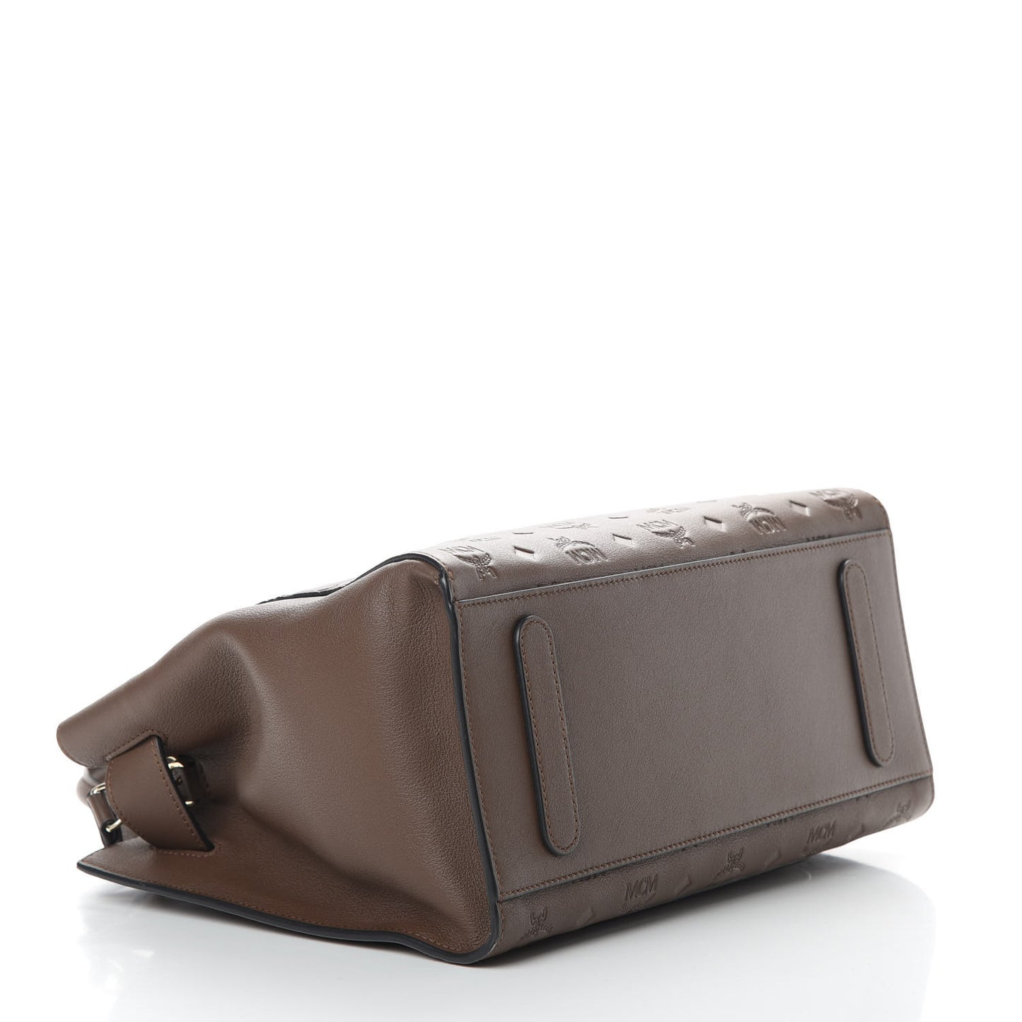 Calfskin Ottomar Monogram Medium Essential Tote Chestnut