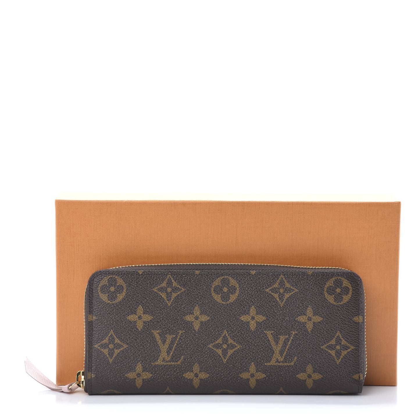 Monogram Clemence Wallet Rose Ballerine