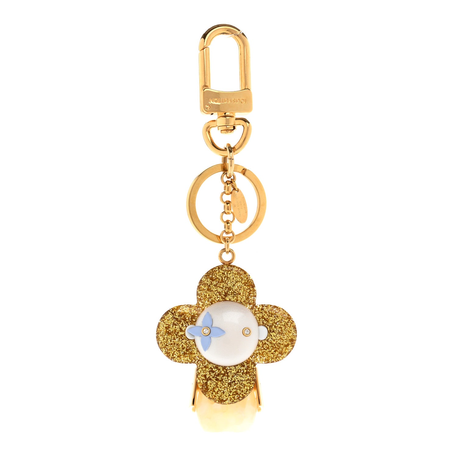 Louis Vuitton Strass Vivienne Porte Cles Charm Key Holder Gold