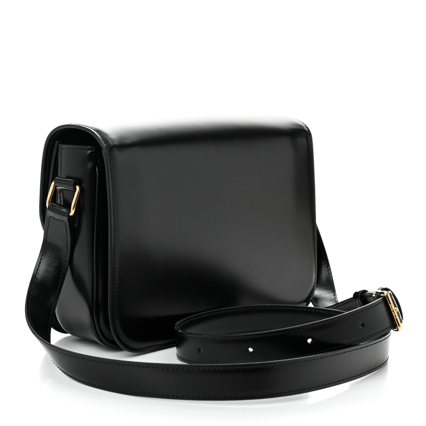 Shiny Calfskin Medium Triomphe Black