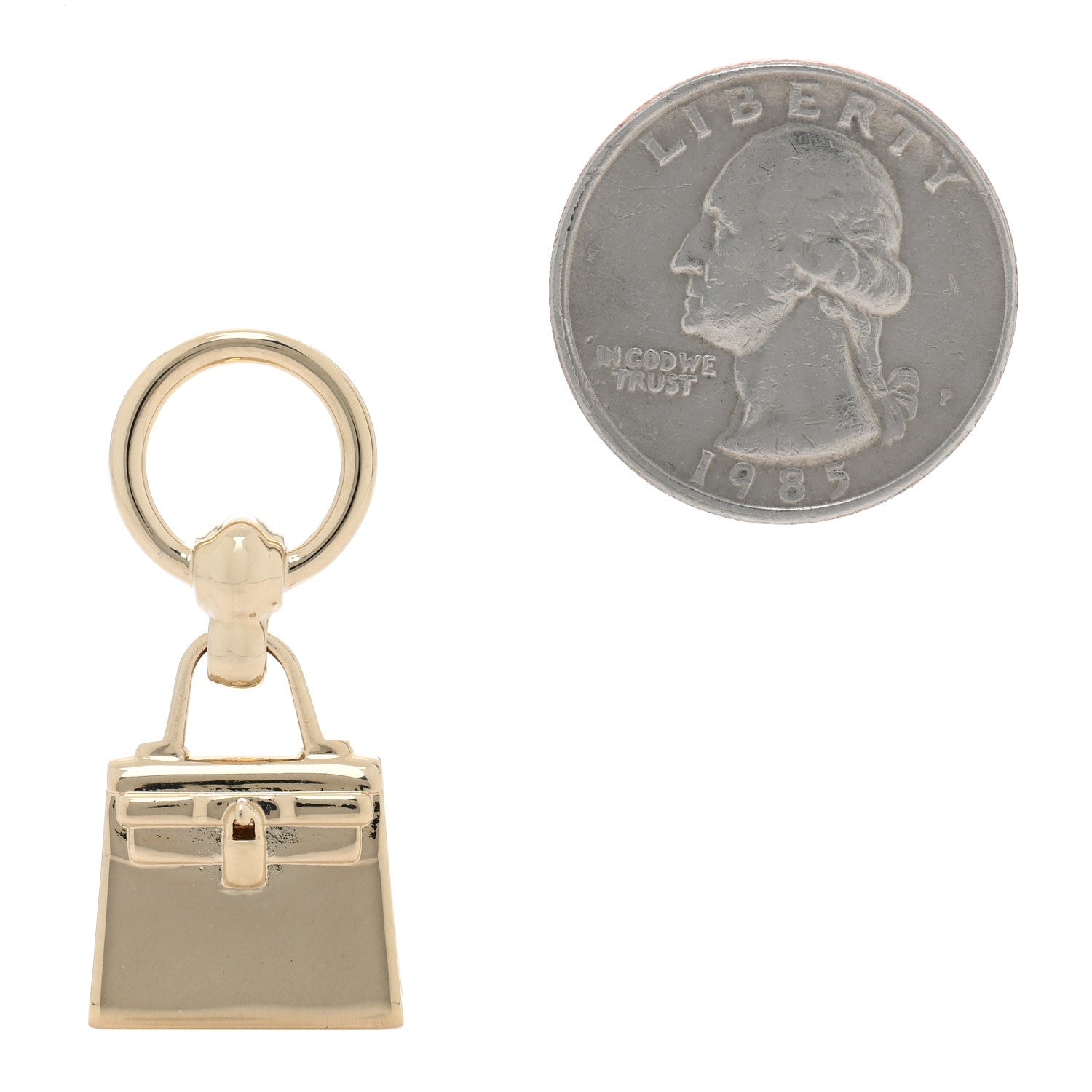 Hermes Permabrass Mini Kelly Twilly Ring 2 of 4