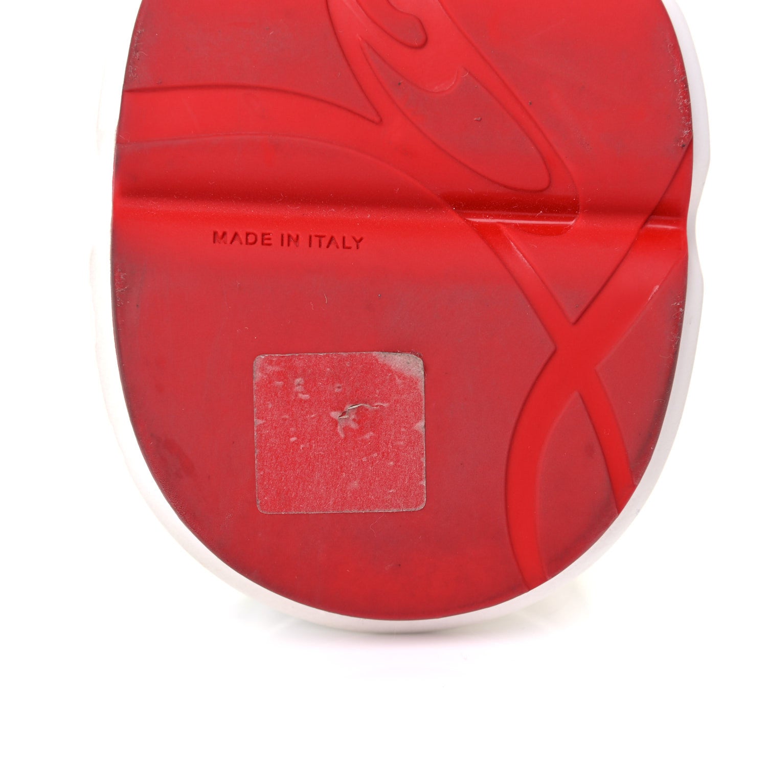 Christian Louboutin Neoprene Specchio Laser Donna Red Runner Spike Flat Sneaker 37.5 Multicolor 7 of 15