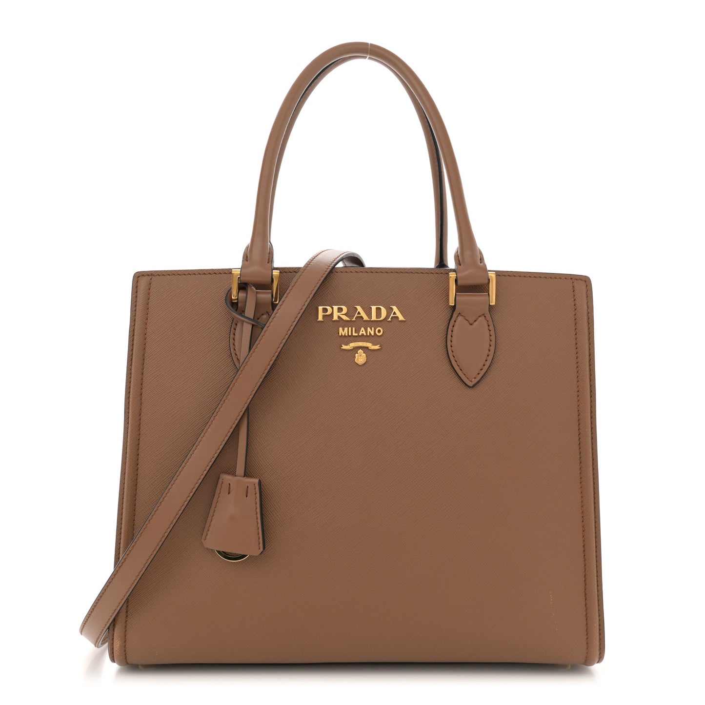 Saffiano Soft Calfskin Large Tote Cannella
