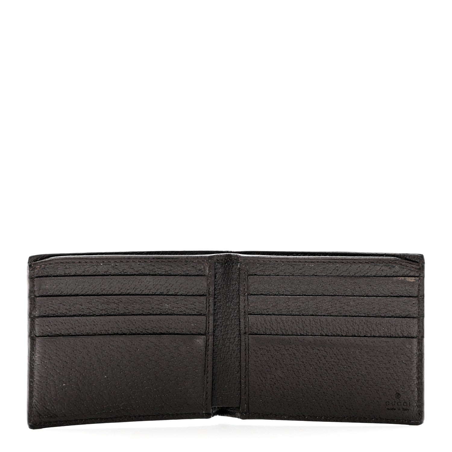 Gucci Calfskin Boar Effect GG Marmont Bi-Fold Wallet Brown 5 of 8