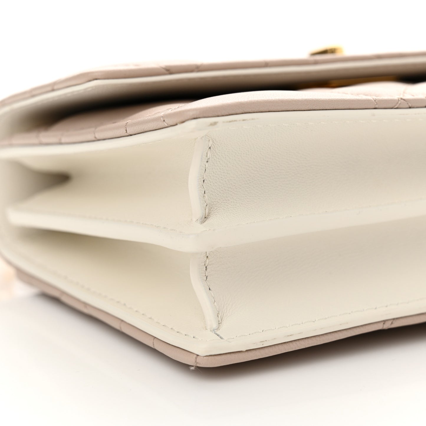 Lambskin Macrocannage Bi-Color Mini Miss Caro Bag Rose Quartz