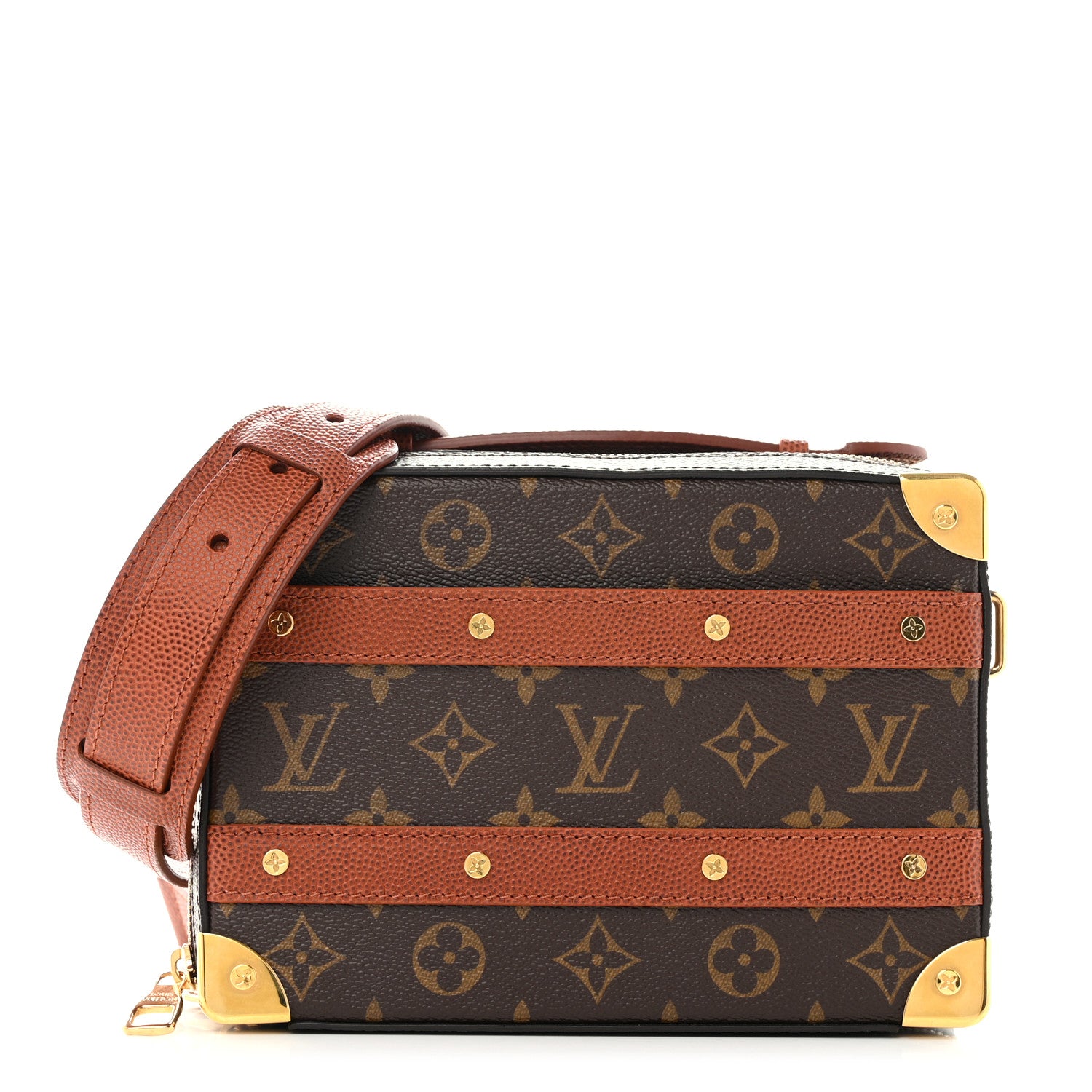 Louis Vuitton X NBA Grained Calfskin Monogram Handle Trunk Brown 1 of 10