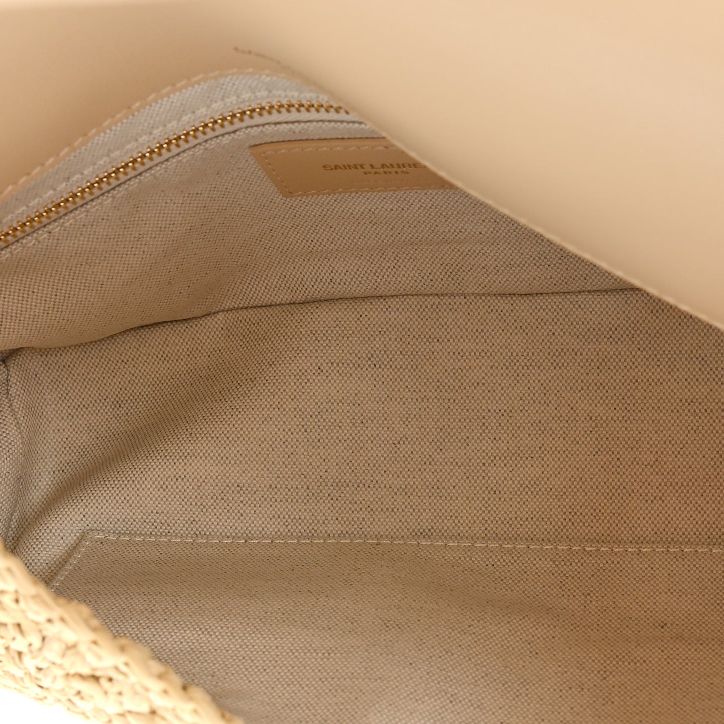 Raffia Monogram Medium Jamie Natural Avorio