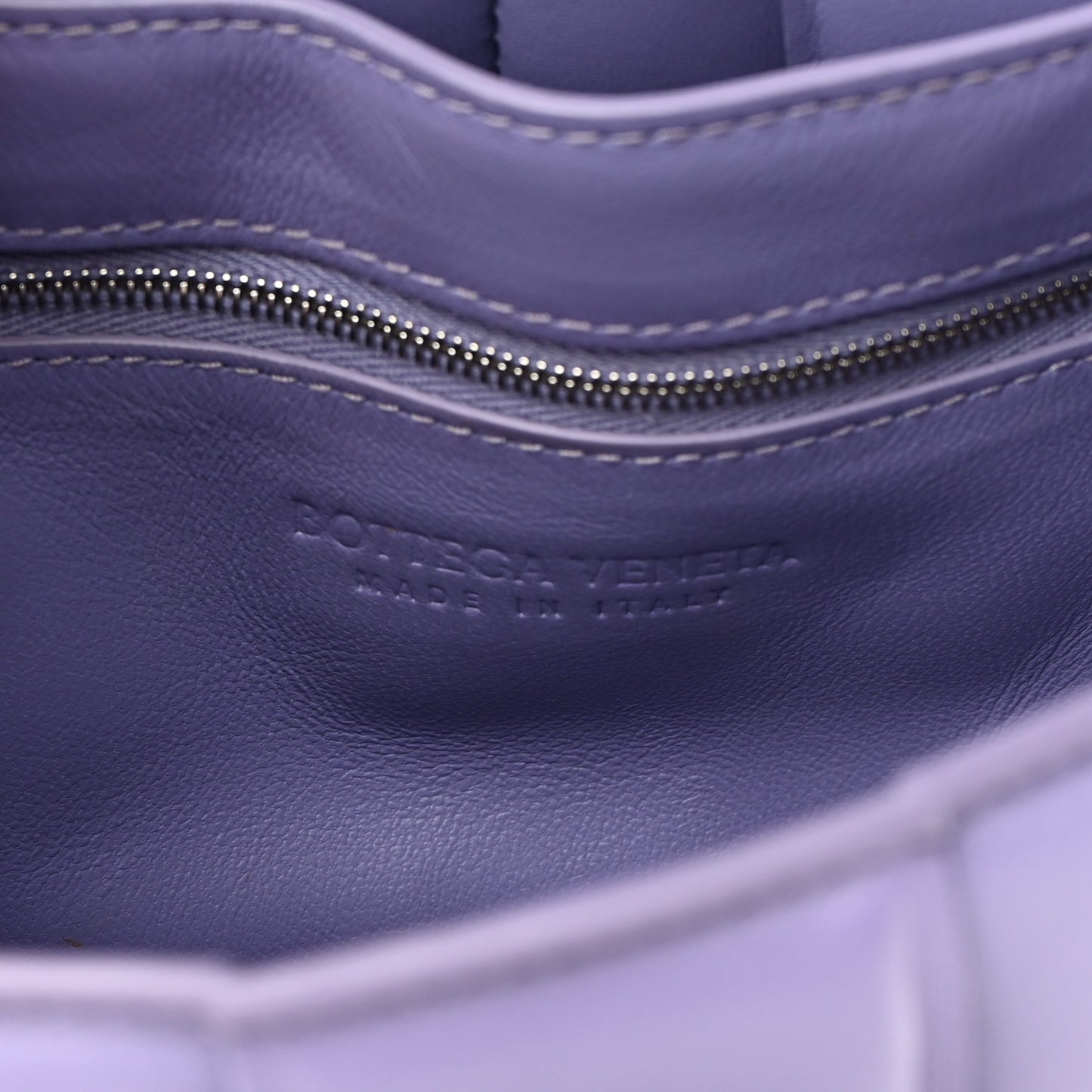 Nappa Maxi Intreccio Padded Cassette Crossbody Bag Lavender