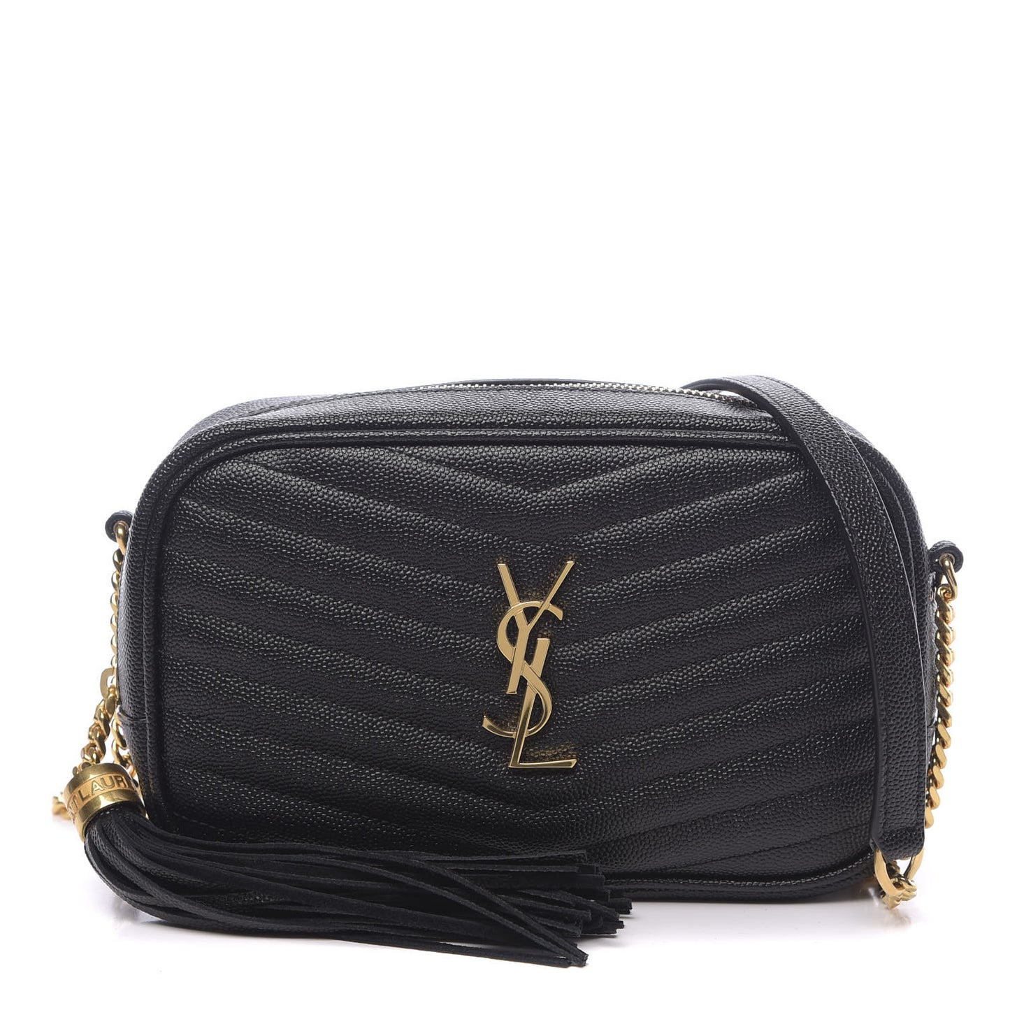 Grain De Poudre Matelasse Monogram Mini Lou Camera Bag Black
