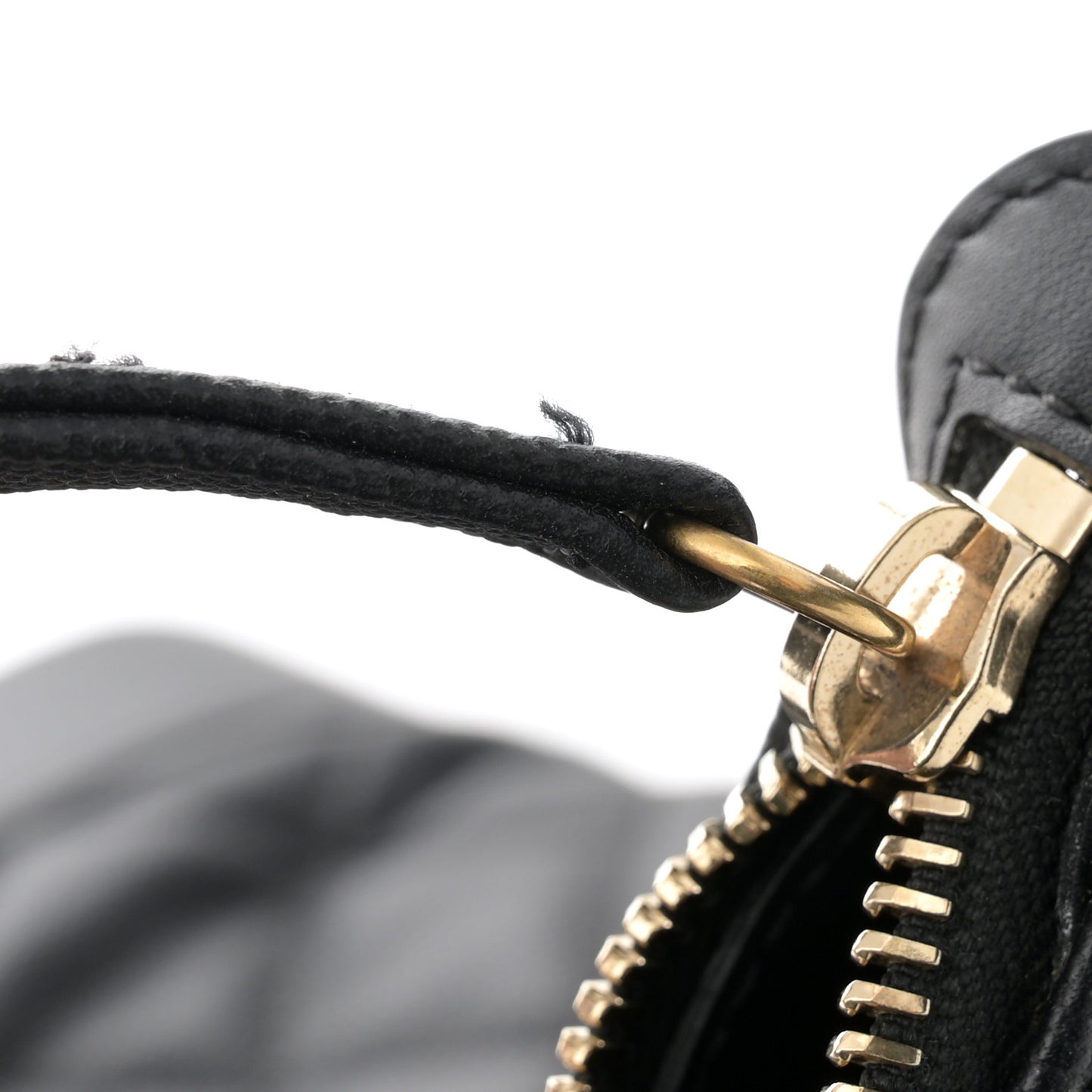 Caviar Lambskin Quilted Casual Style Hobo Black