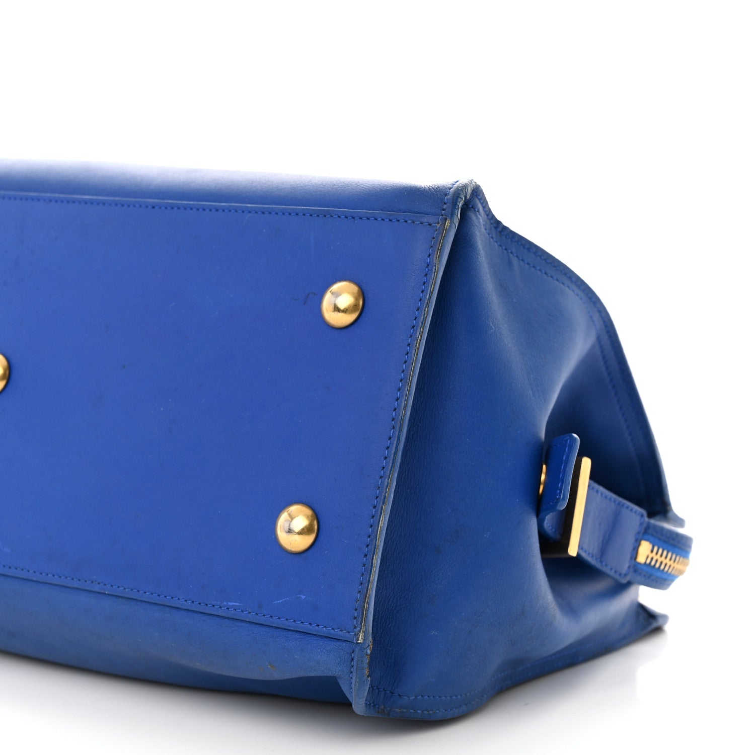 Saint Laurent Calfskin Small Classic Y Cabas Royal Blue 9 of 18